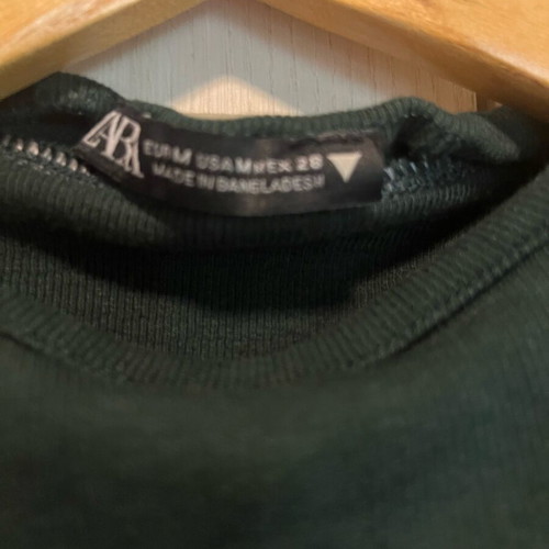 Zara green top like new, size M