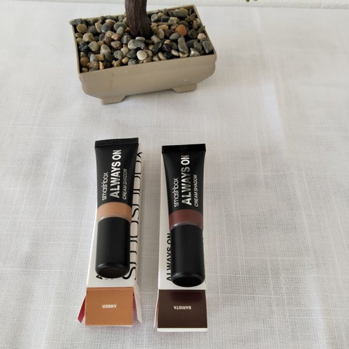 Smashbox Always On Cream Shadow Set Barista & Amber like new, 2 pieces
