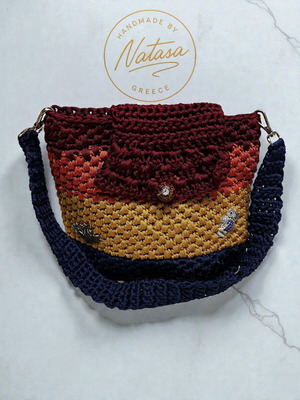 Handmade By Natasa shoulder bag multicolor new