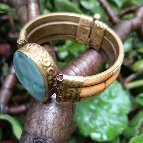 Moroccan boho bracelet used with copper details