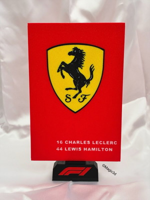 F1 Scuderia Ferrari 2025 Διακοσμητικό γραφείου