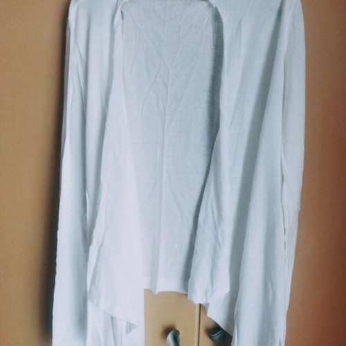 Bershka thin women's cardigan white like new