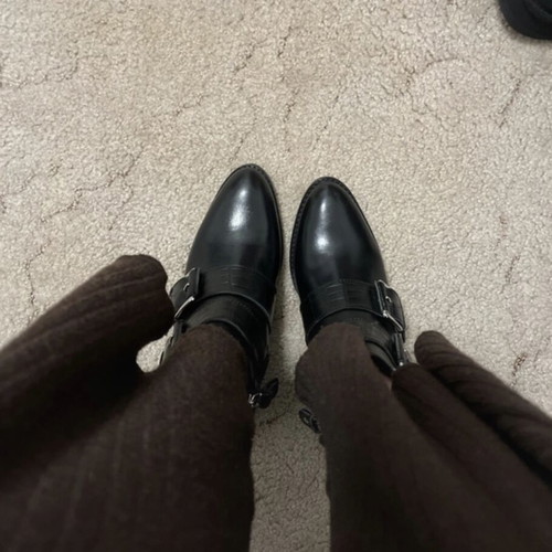Gioseppo leather ankle boots like new, size 37, black with buckles