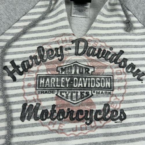 Harley-Davidson gray striped raglan sweatshirt used, size S