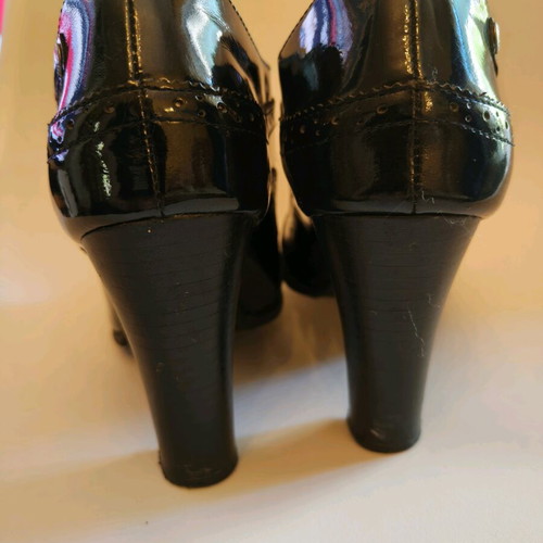 Replay women's oxford heels used, black patent leather