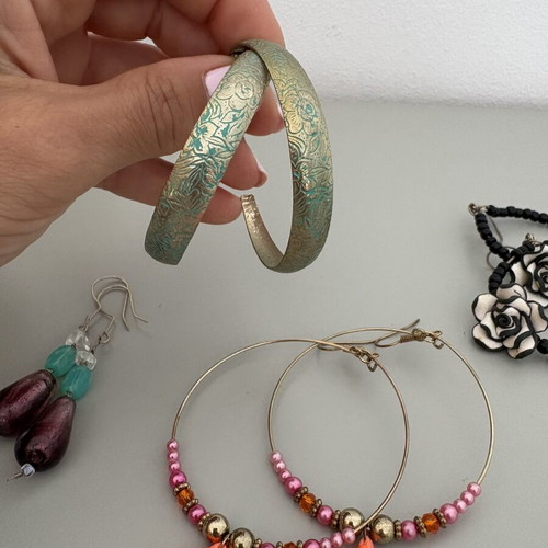 Dangling earrings used, assorted styles