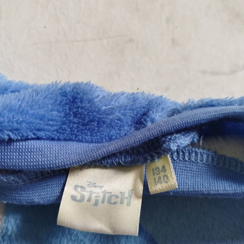 Stitch fleece kids pajama size 134/140 like new, blue