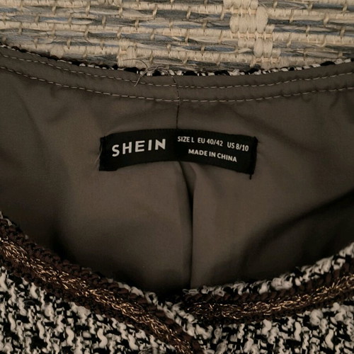 Shein women's special suit with skirt like new, beige and brown