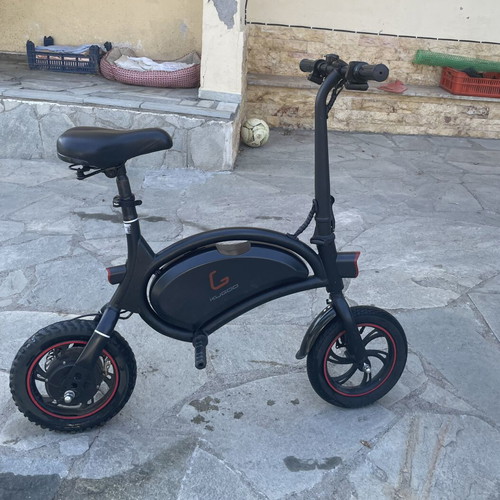 KUGOO electric bike, black with red details