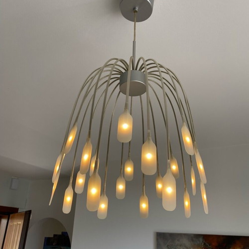 Glass ceiling lights used, pack of 3 for living room and bedroom