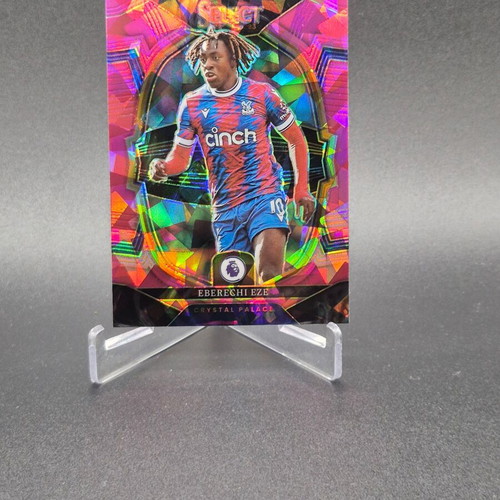 2022-23 Panini Select Premier League Terrace Pink Ice Prizm Eberechi Eze #32 Arsenal Crystal Palace card