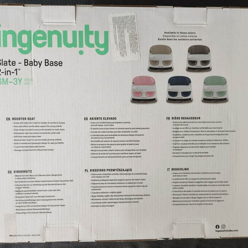 Ingenuity Booster Seat 6M-3Y, unopened