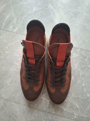 Migato leather brown sneakers size 42 used
