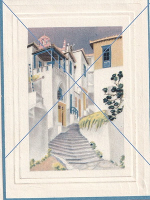 Hydra greeting card used for Christmas and New Year