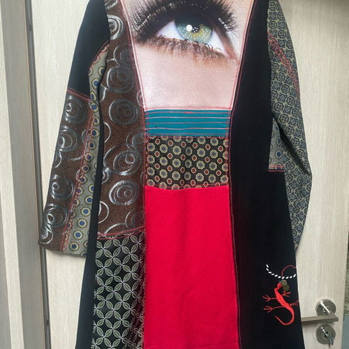 Desigual coat like new, multicolored