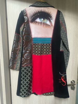 Desigual coat like new, multicolored