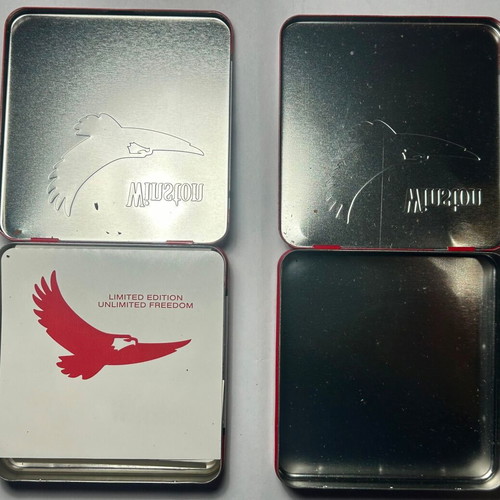Winston cigarette metal cases like new, set of two
