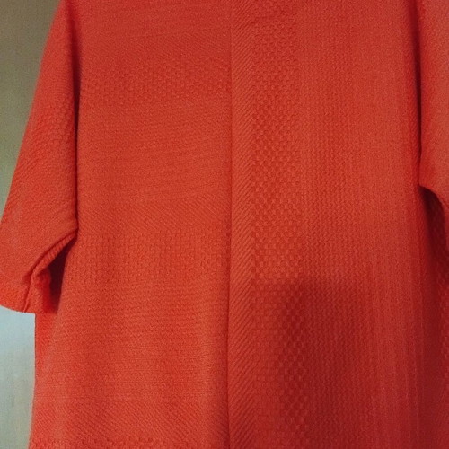Orange blouse with 3/4 sleeves like new, size XL