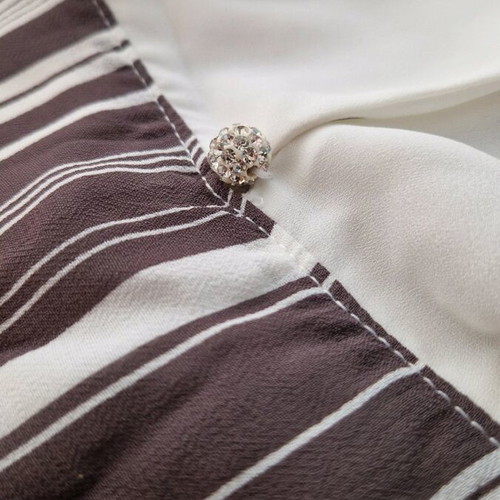 Women's dress like new vintage with collar, gray and white
