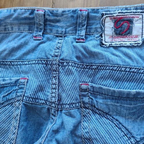 Stefanel denim capri pants medium size like new, blue