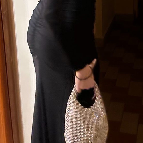 Handbag full of rhinestones used, worn once