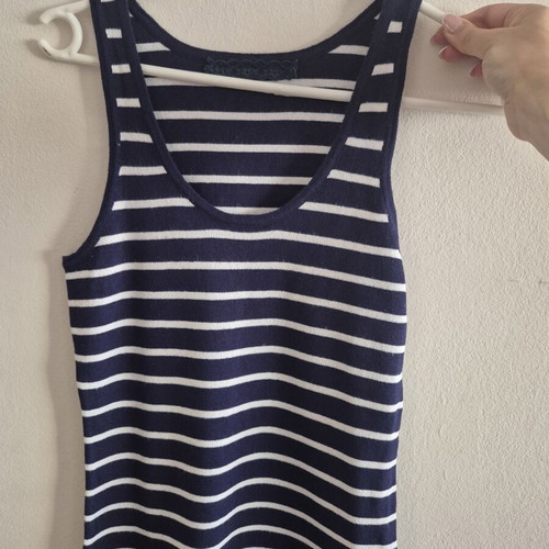 Striped blouse like new, size S, white and blue