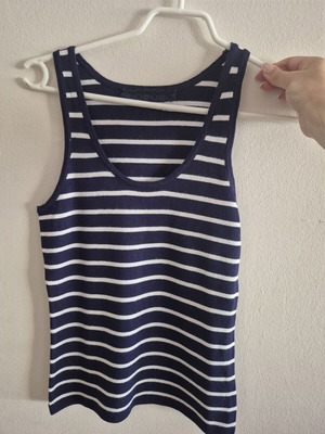 Striped blouse like new, size S, white and blue