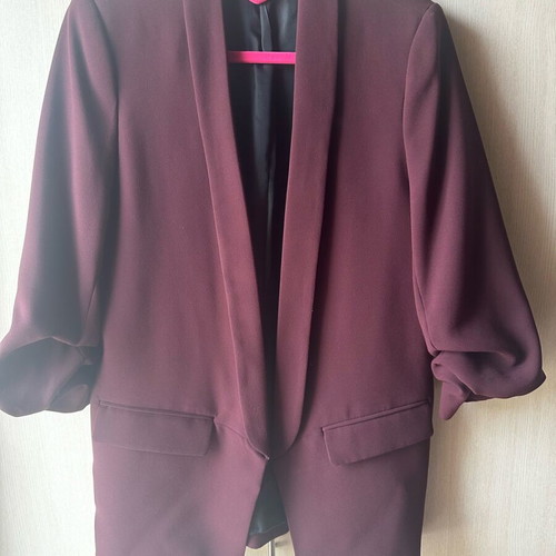 Zara blazer burgundy size M like new
