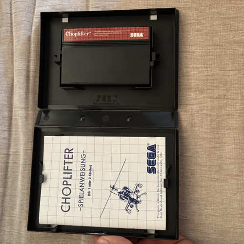 Choplifter Sega Master System game complete