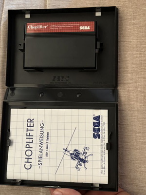 Choplifter Sega Master System game complete