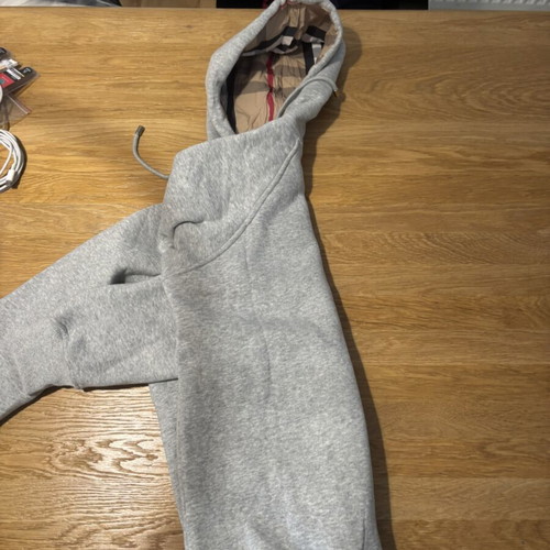 Burberry gray zip-up hoodie for boys 12-15 years