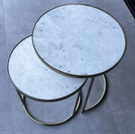 Zara Home marble and gold coffee tables used