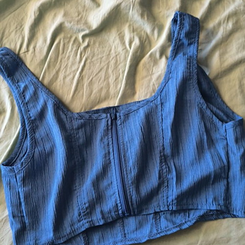 Shein blue turquoise top new, size M fits like L