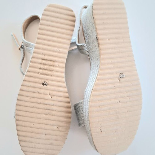 Shein turquoise platform espadrille sandals with anatomical sole sz40 new