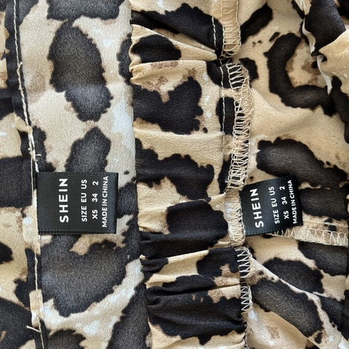 Leopard set Shein like new, brown multicolor