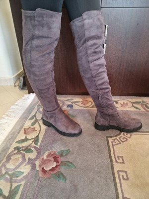 Attrativo over the knee boots in elephant color like new