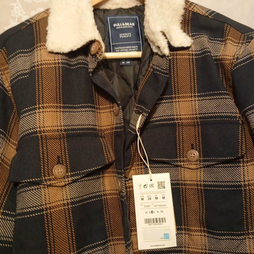 Τζάκετ Pull & Bear μέγεθος Medium καινούριο, μαύρο και καφέ