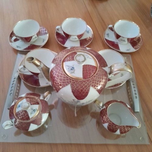 Vintage Bavaria porcelain tea set like new, 13 pieces