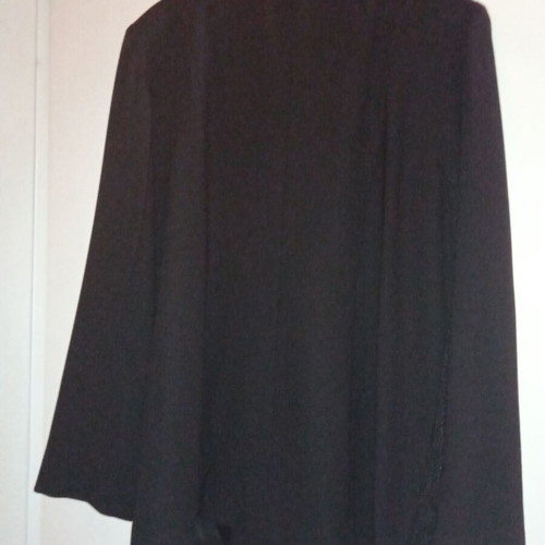 Black suit with guipure lace like new, size 48