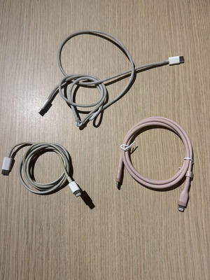 Καλώδια φόρτισης για κινητό, iPad και άλλα, σετ 3 τεμαχίων