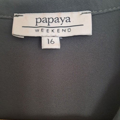 Viscose women's long shirt khaki like new Papaya weekend UK 16