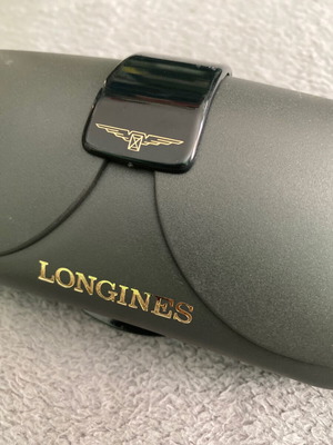 Longines glasses case used, gray authentic