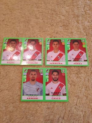 River Plate collectible stickers like new, Panini Fifa set of 3