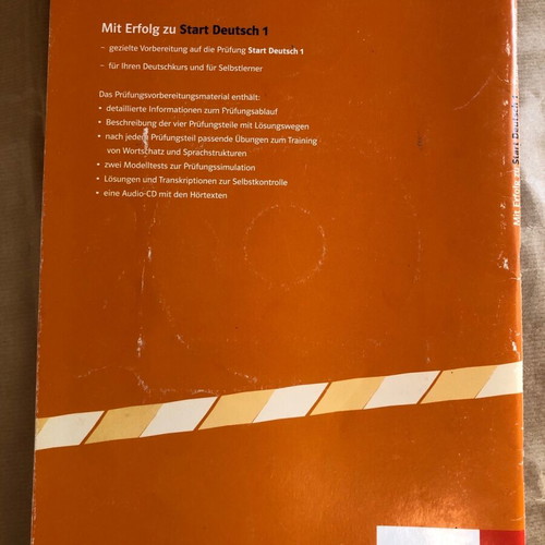 Mit Erfolg zu Start Deutsch A1 book used for exam preparation