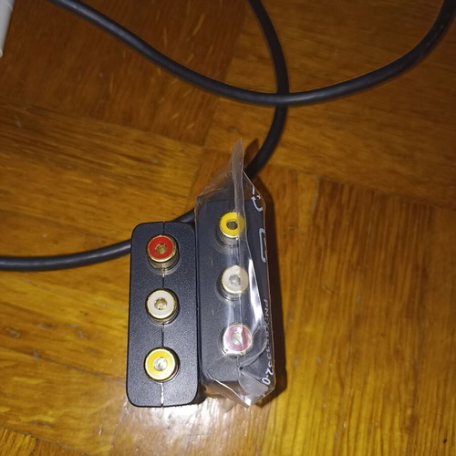 Xbox 360 SCART to RCA cable with 2 extra SCART adapters