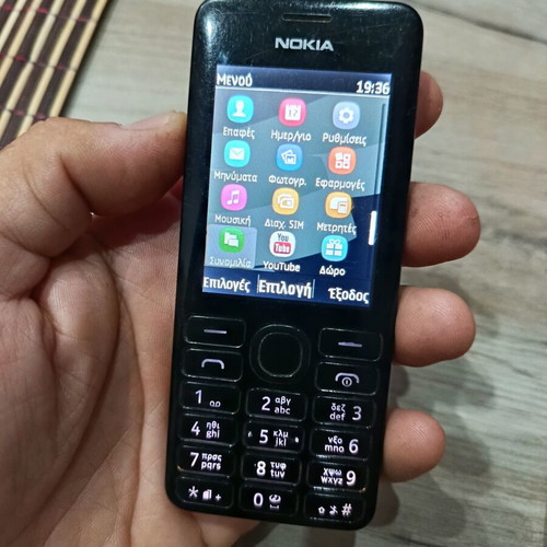 Nokia 206 Dual SIM phone like new, black, 16GB storage