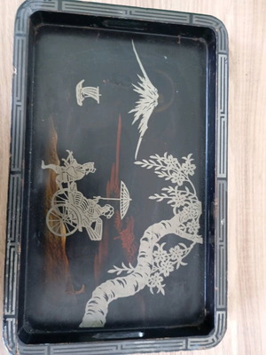 Chinese plate used, old, from 1990