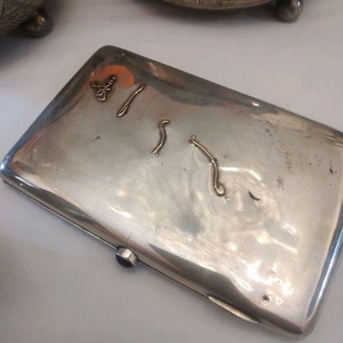 Silver 84 Russian Tsarist Hand-Carved Tableware Like New