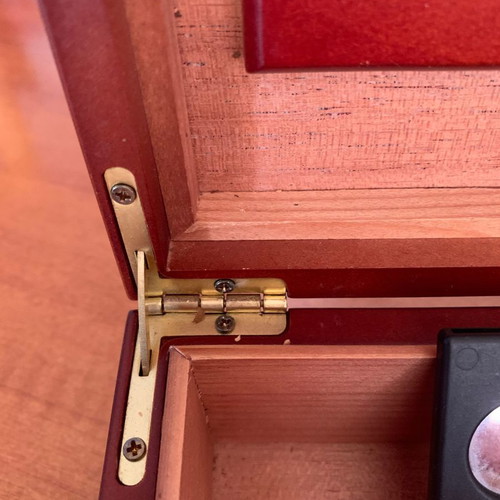 Cigar humidors new wooden with thermometer and clock