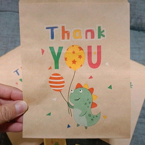 Thank You Paper Envelopes new, pack of 5 with stickers